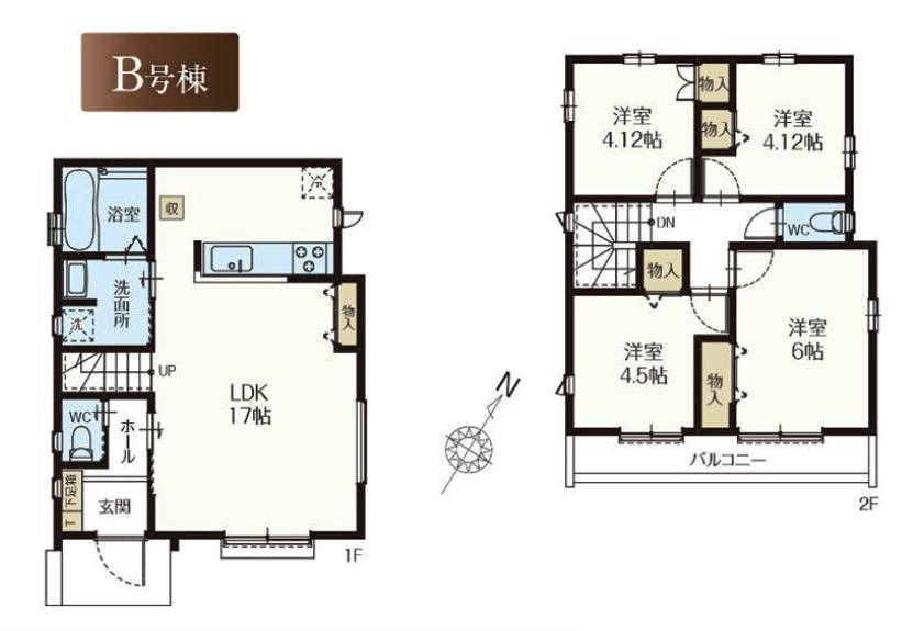 東村山市秋津町3丁目・全4棟　新築一戸建　B号棟　