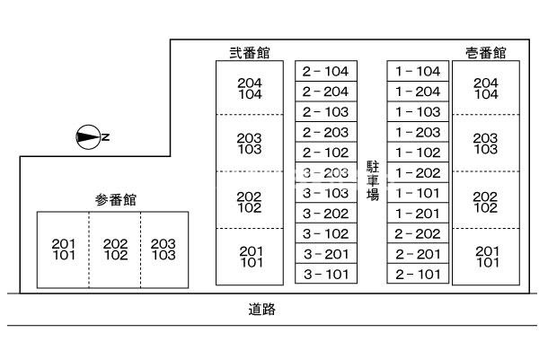 ジュアン壱番館の区画図