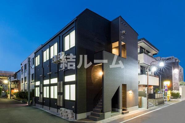 豊島区池袋３丁目のアパートの外観パース