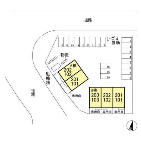 グランツ Bの区画図