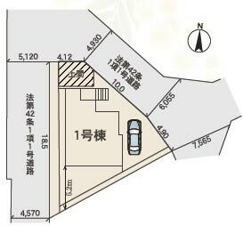日進市藤塚１丁目の新築一戸建の区画図|区画図