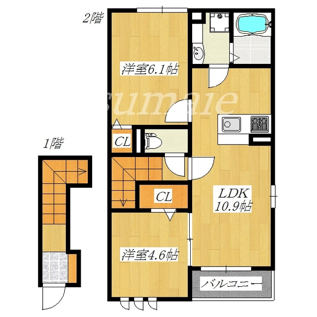 アヴェニールの間取り|こちらが間取りです！