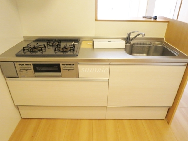 アヴェニールのキッチン|お料理しやすいガスコンロです☆