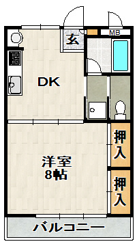 メゾンイン宝塚の間取り