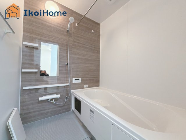 神戸市西区玉津町水谷2期　3号棟　新築戸建の浴室|【ホームページに現地動画掲載中】●年中無休：当日予約可●1坪タイプの広々したユニットバスになります