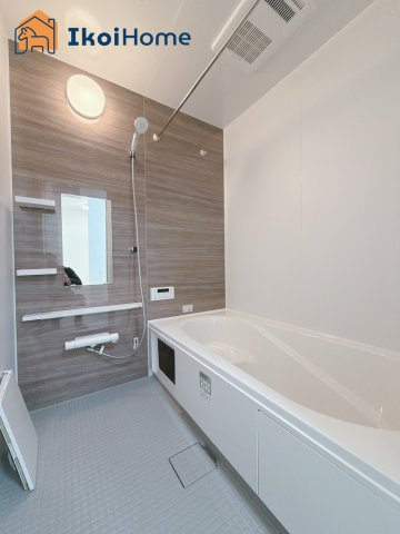 神戸市西区玉津町水谷2期　3号棟　新築戸建の浴室|【ホームページに現地動画掲載中】●年中無休：当日予約可●浴室暖房乾燥機が付いています。