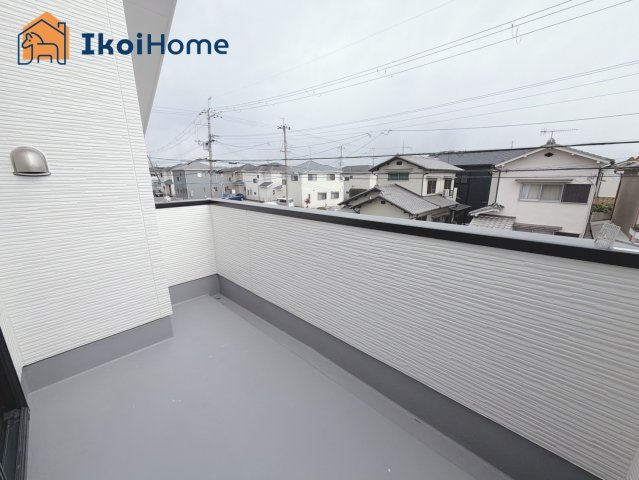 神戸市西区玉津町水谷2期　3号棟　新築戸建のバルコニー|【ホームページに現地動画掲載中】●年中無休：当日予約可●バルコニーには屋根はございません！