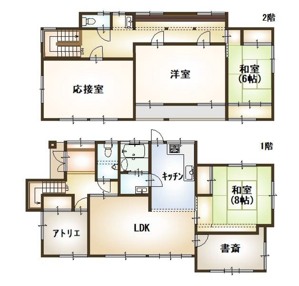 【中古戸建】高崎市下豊岡町の間取り|■間取り図｜敷地面積：279.44（約84.53坪）　建物面積：152.8（約46.22坪）