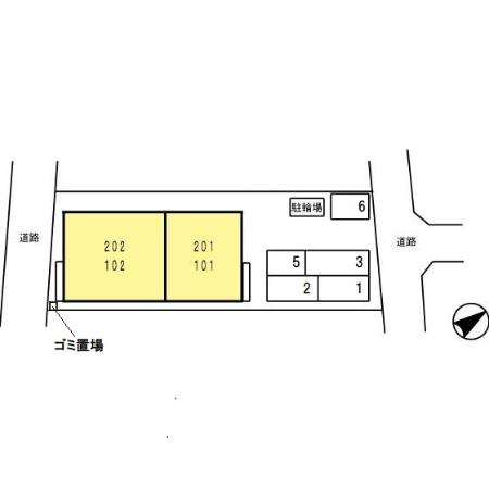 ローズコートYの区画図