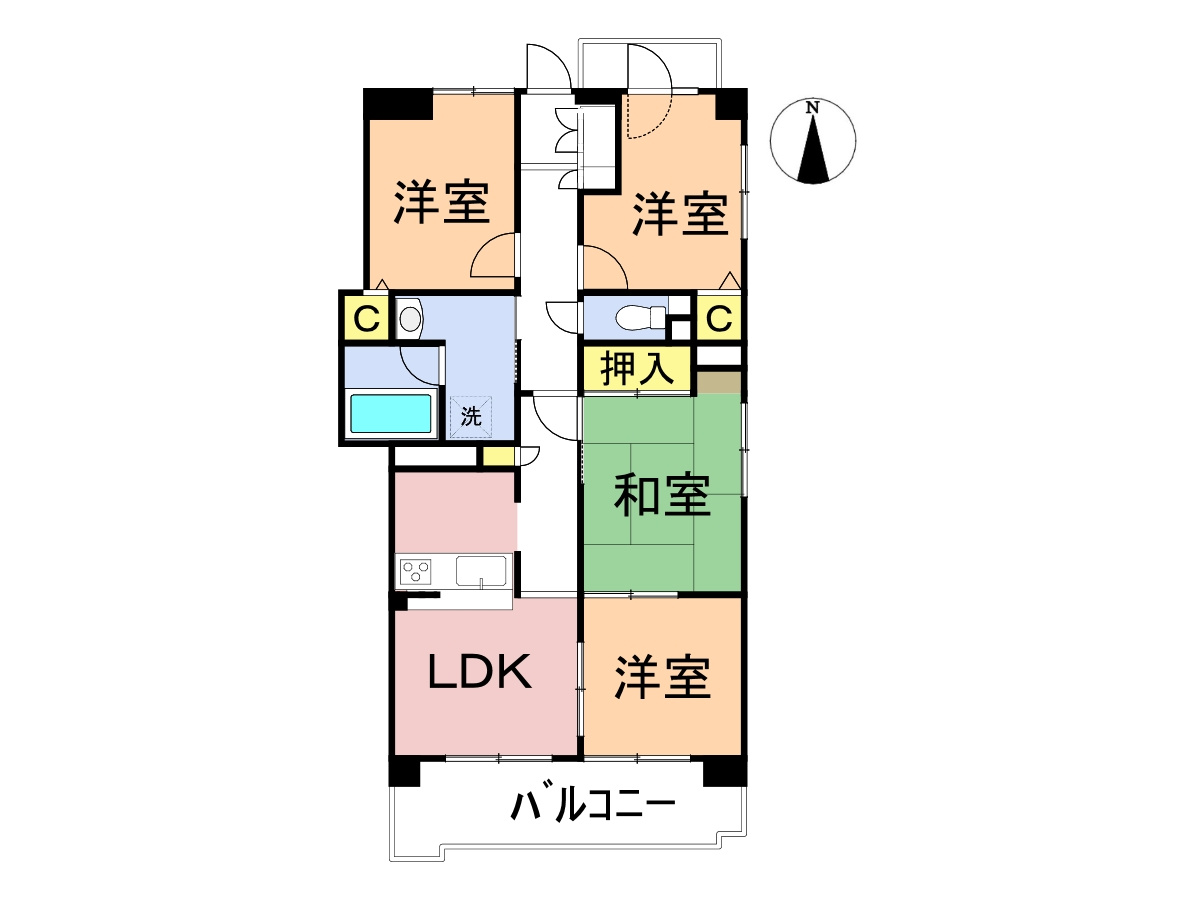 ジーオー尾西の間取り