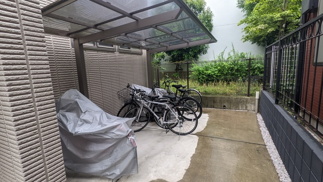 ココペット舟渡のその他共用部分|屋根付き駐輪スペース