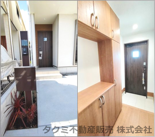 神戸市垂水区千鳥が丘　新築戸建ての玄関