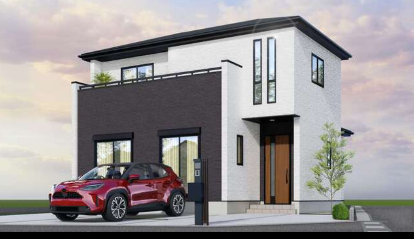 大津市下阪本　第4期　新築一戸建ての外観|周辺は落ち着いた街並みの住宅地！子育てがしやすい住環境です！まだ未完成ですが、現地でしかわからない事もございます。是非一度ご覧ください。