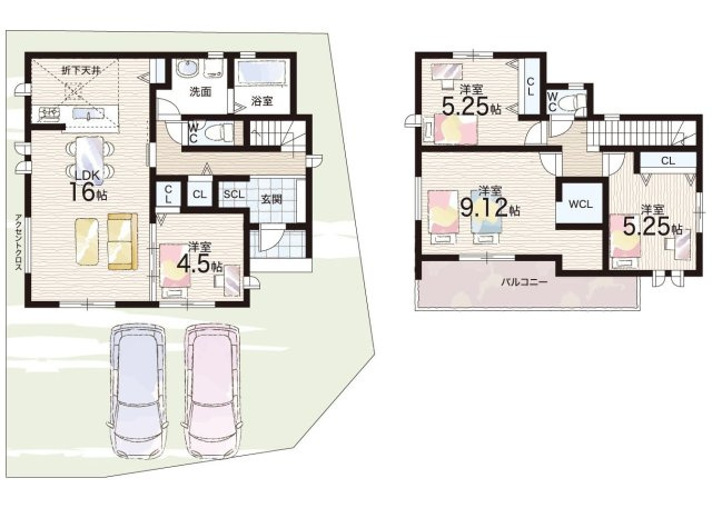 大津市下阪本　第4期　新築一戸建ての間取り|2号地