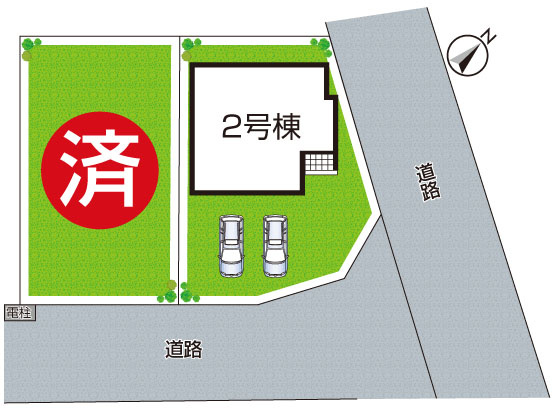 大津市下阪本　第4期　新築一戸建ての区画図|全２区画