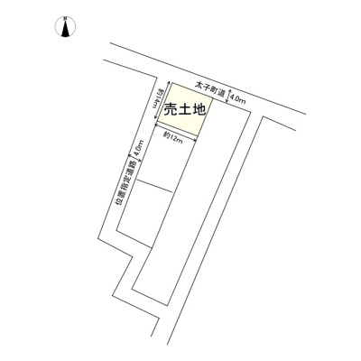 【区画図】 | 揖保郡太子町福地/売土地