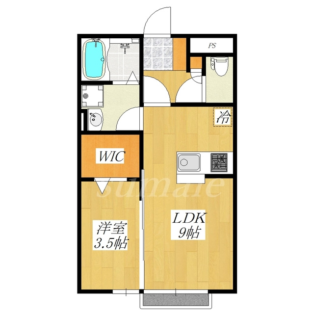 レグルスの間取り|南向きで日当たり良好☆