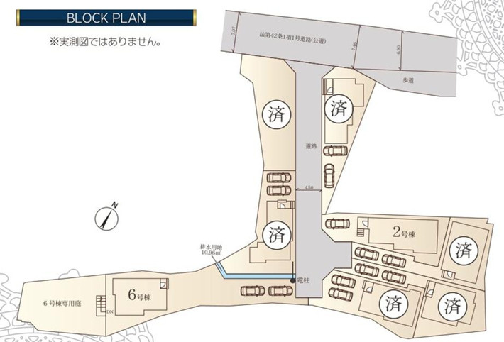 戸塚区秋葉町 新築戸建 6080万円の区画図|6号棟