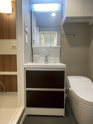 レジデンス三軒茶屋スクエア　リノベーション　オートロック　宅配BOXの洗面所