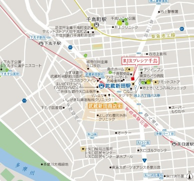 RJRプレシア千鳥の地図|地図