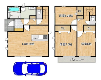【間取り】 | 千代田４丁目　新築一戸建