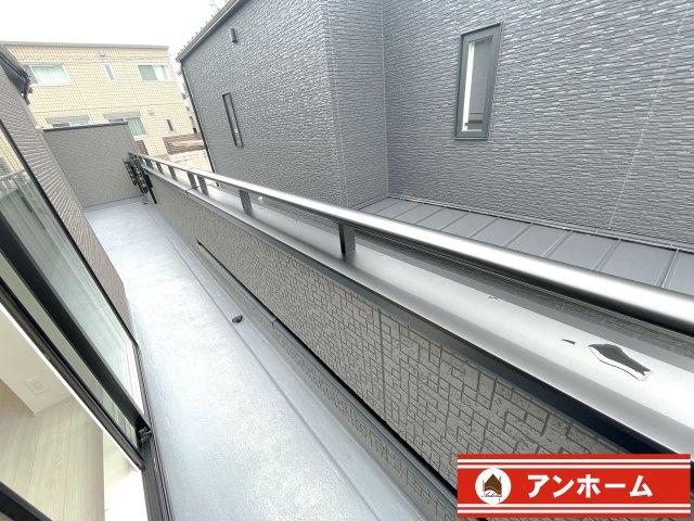 大和高田市西坊城１号棟のバルコニー|広々としたバルコニーです