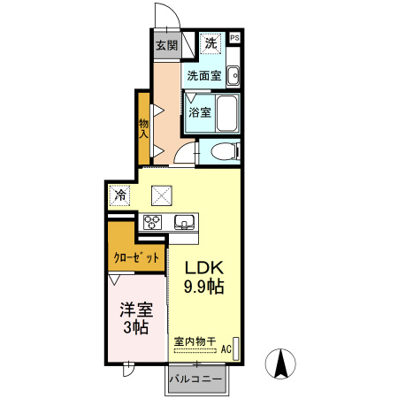 D-ｒooｍ大崎の間取り