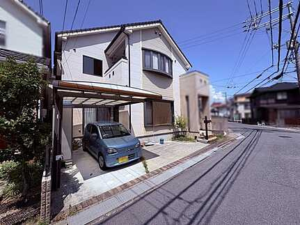 佐伯区皆賀２丁目の前面道路含む現地写真