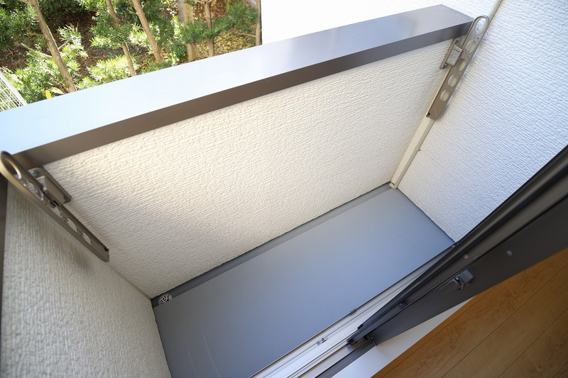 モアメゾン中央公園前のバルコニー|外からの目が気にならないバルコニーで洗濯物が干せます