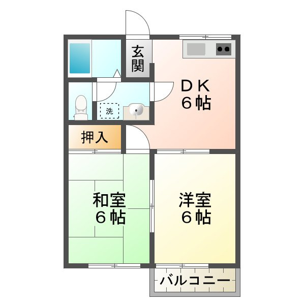 ハイツノナカの間取り
