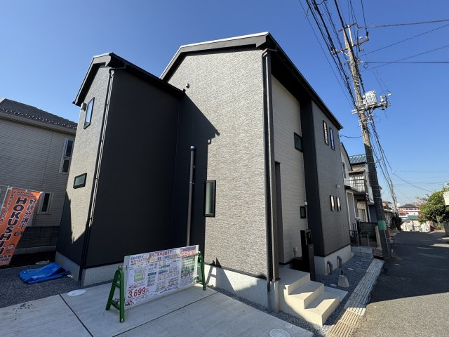 柏市光ヶ丘４丁目新築戸建【酒井根東小学校：7分】の外観|完成済み内覧可能です！！