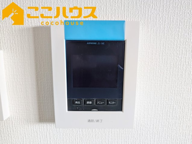 豊見城市名嘉地　新築戸建て　全3棟　2号棟のセキュリティ|録画機能付きTVインターホン