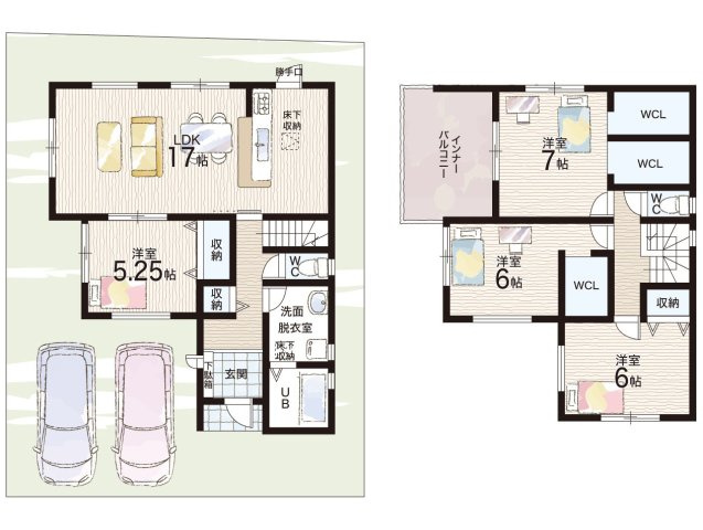 貝塚市久保　第9期　新築一戸建ての間取り