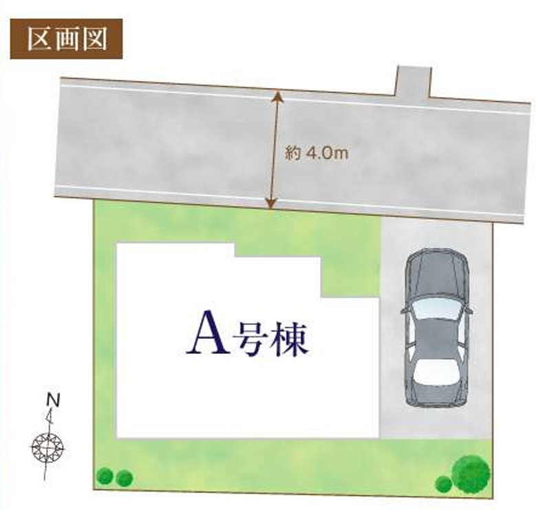 清瀬市中里３丁目　新築戸建　全１棟の区画図