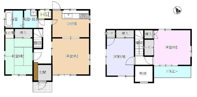 【間取り】 | ☆都市ガス☆太田市新道町1期　中古戸建