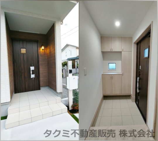 神戸市垂水区南多聞台　新築戸建て　B棟の玄関