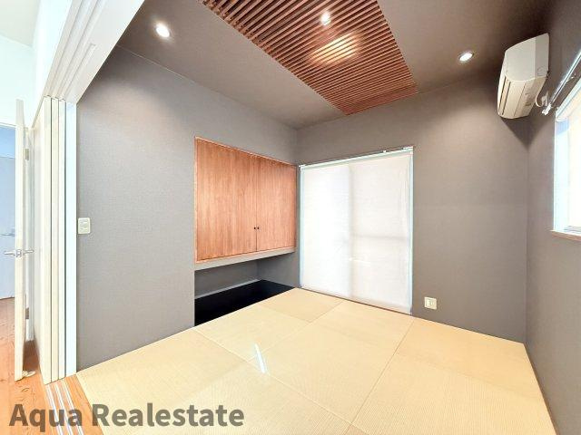 飯山町川原　デザイナーズ住宅の和室|畳の上でゆっくりとくつろげる和室です