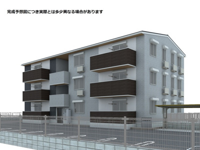 【外観】 | グランツェーレ鷹辻 | 【グランツェーレ鷹辻】外観パース図