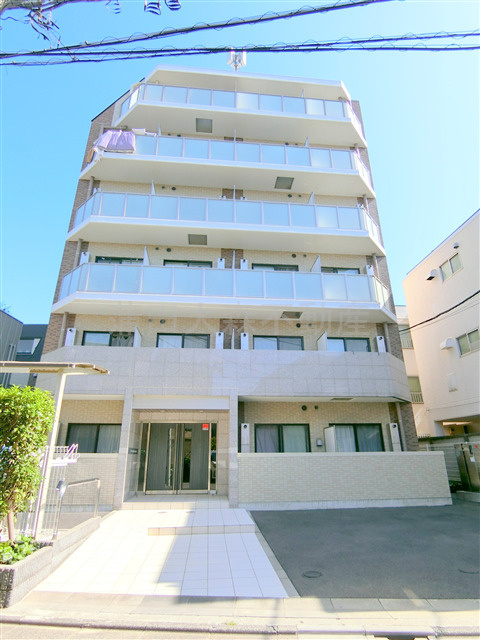 XEBEC池上Ⅲの外観|2019年1月築　RC鉄筋コンクリート造地上6階建て総戸数31戸インターネット無料ペット可
東京都大田区池上3丁目　東急池上線池上駅近徒歩5分