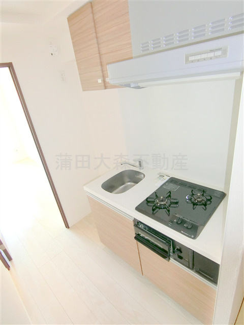 XEBEC池上Ⅲのキッチン|2口ガスグリル付システムキッチン