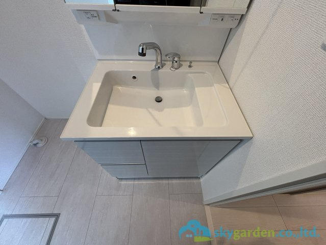 伊勢原市下糟屋2期　新築戸建　全5棟1号棟の独立洗面台