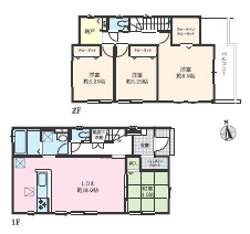 伊勢原市下糟屋2期　新築戸建　全5棟1号棟の間取り