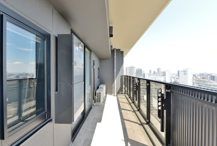 MJR堺筋本町タワーのバルコニー