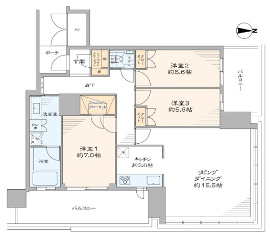 MJR堺筋本町タワーの間取り