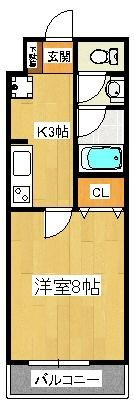 セナリオフォルム船橋の間取り