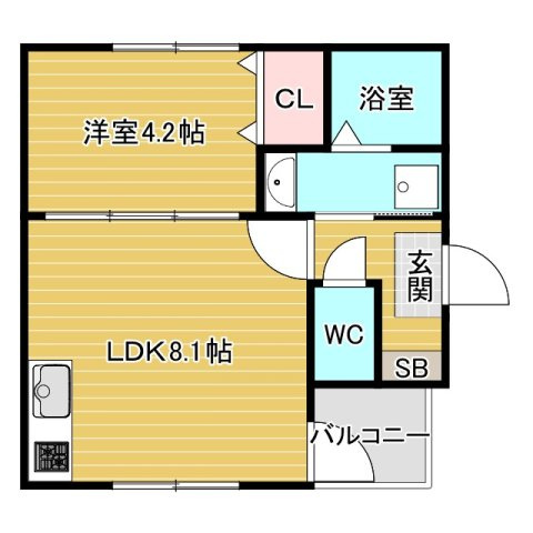 ハーモニーテラス末広町の間取り