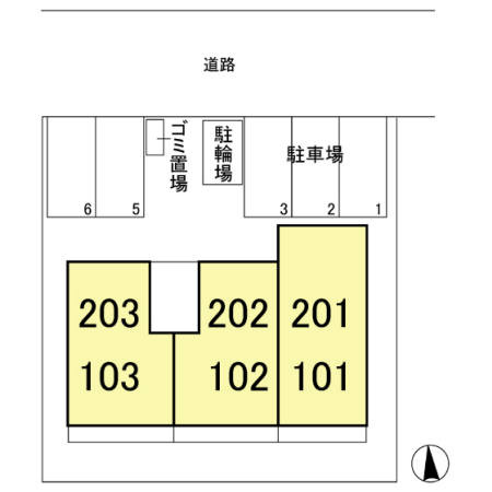 ソレイユの区画図