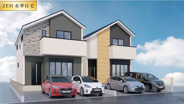 【仲介手数料無料】所沢市上新井３２期全２棟２号棟所沢市新築住宅は西武ハウジングの外観パース