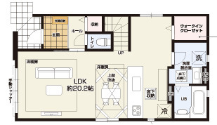 【仲介手数料無料】所沢市上新井３２期全２棟２号棟所沢市新築住宅は西武ハウジングの間取り