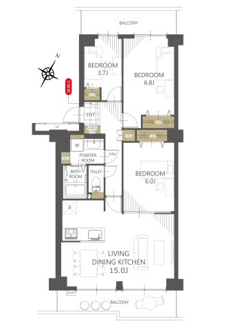 コトー柏の間取り